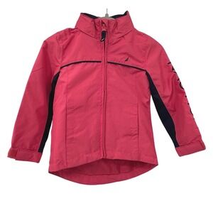 Nautica Water Resistant Jacket Full Zip Lightweight Coat‎ Pink Navy 2T